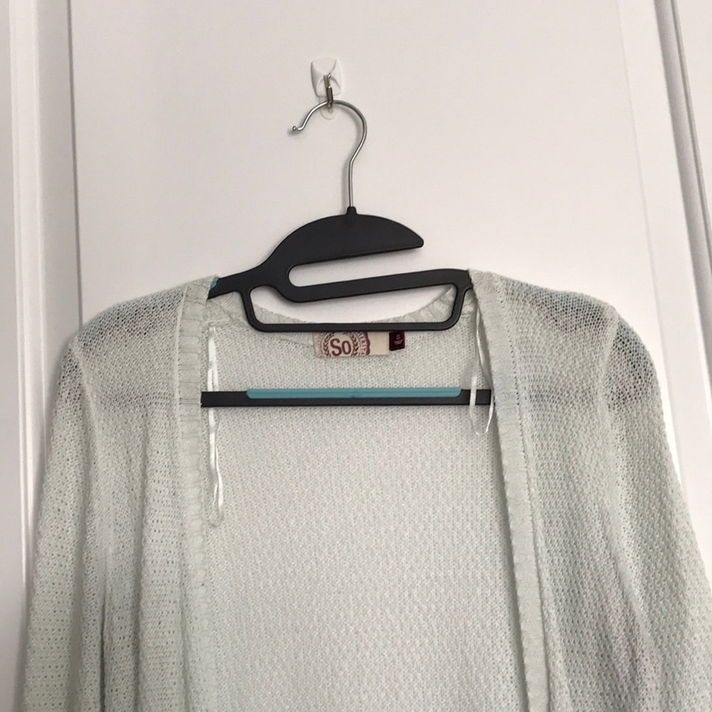 white cardigan